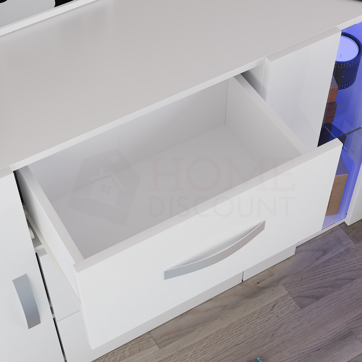 Astro 2-Door 3-Drawer LED Sideboard - White