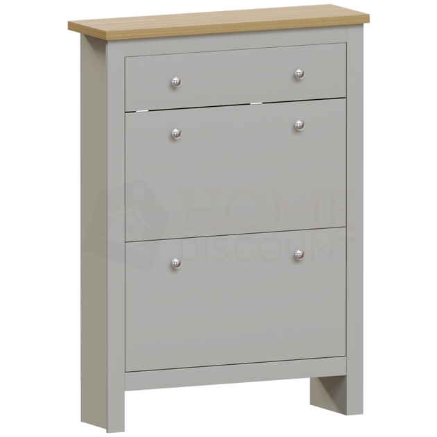 Arlington 2Doors 1Drawer Shoe Grey Home Discount Ltd