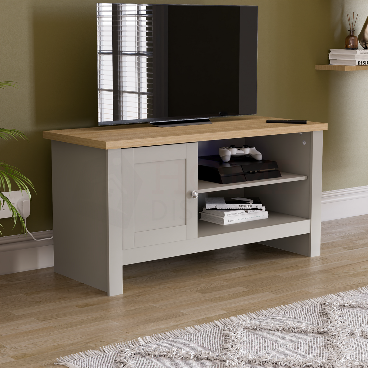 Arlington 1-Door TV Unit - Grey