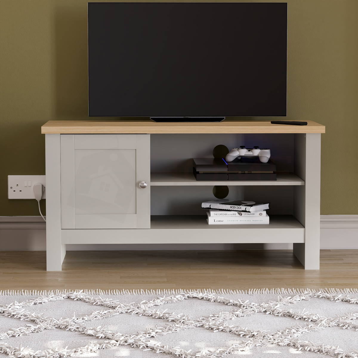 Arlington 1-Door TV Unit - Grey