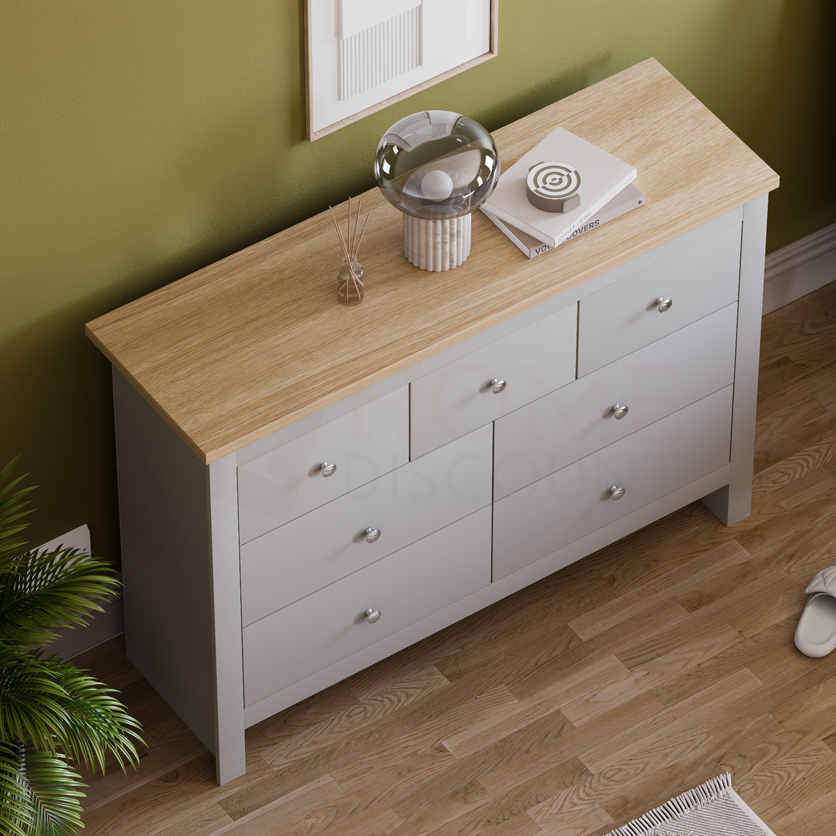 Arlington 7-Drawer Chest - Grey