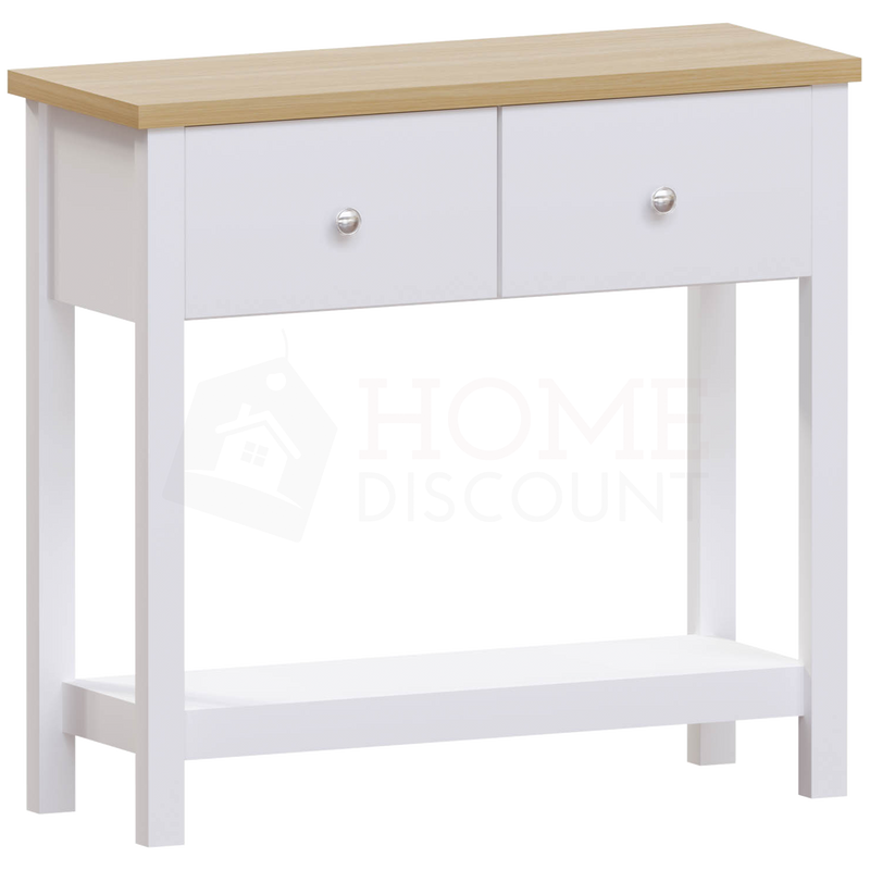 Arlington 2 Drawer Console Table, White