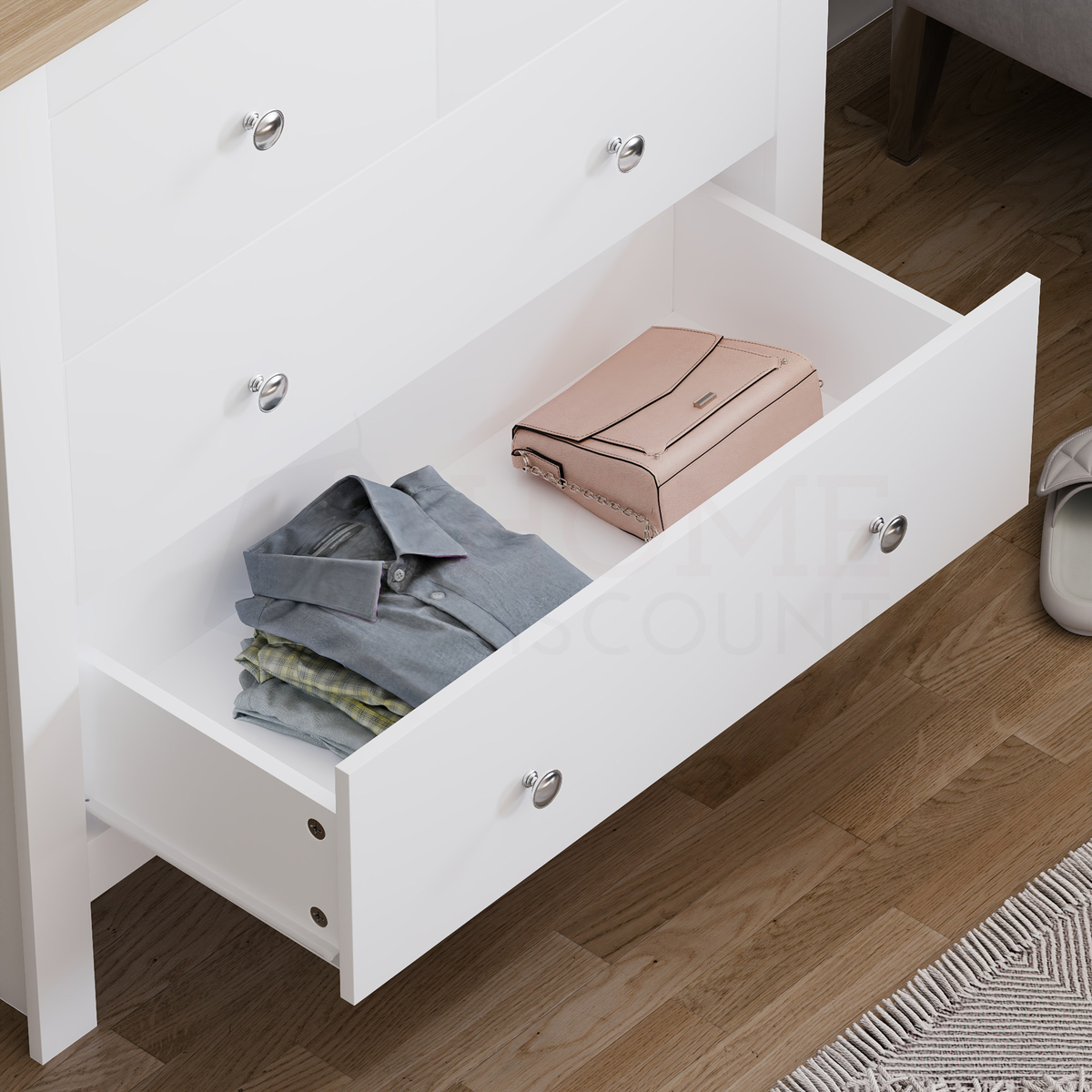 Arlington 4-Drawer Chest - White