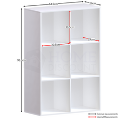 Durham 2x3 Cube Storage Unit, White