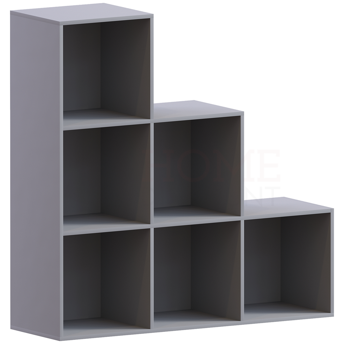 Durham 6-Cube Staircase Storage Unit - Grey