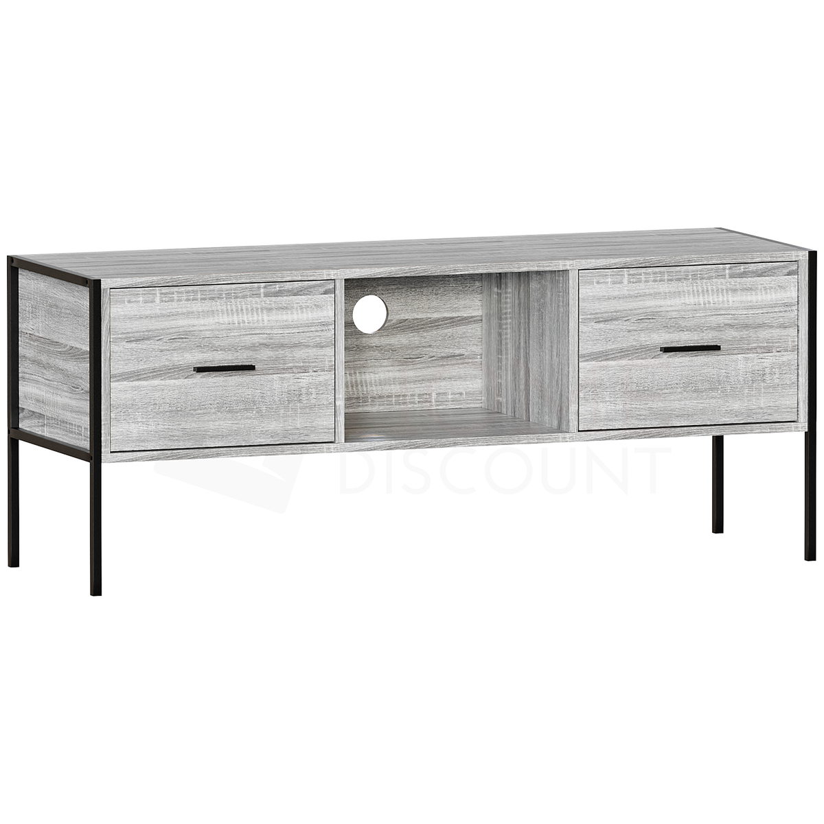 Brooklyn 2-Drawer TV Unit - Grey