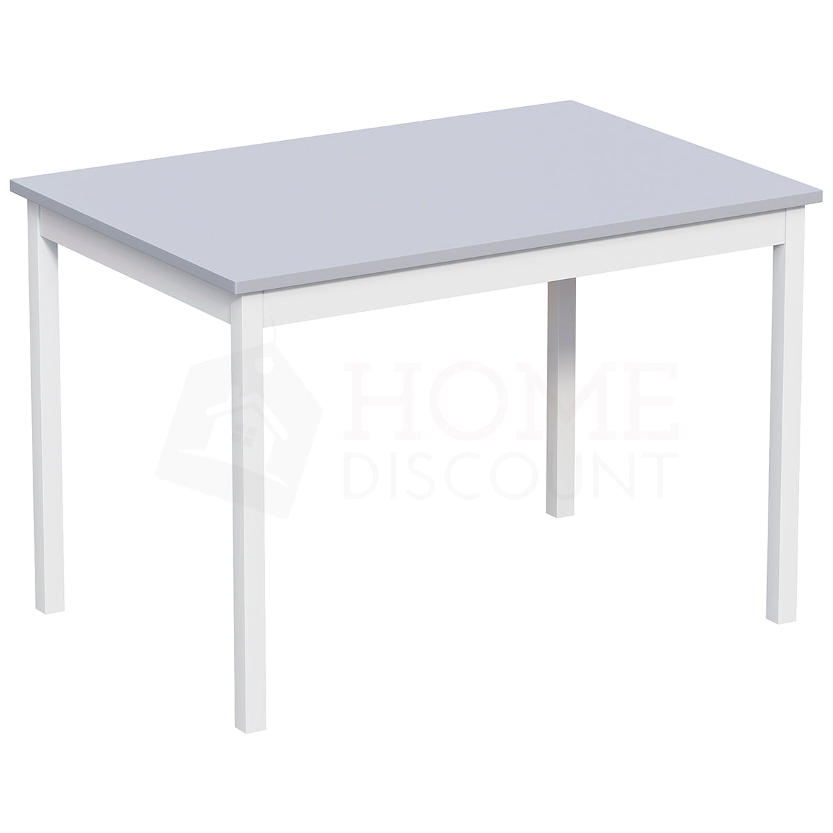 Yorkshire 4-Seater Dining Set - White & Grey