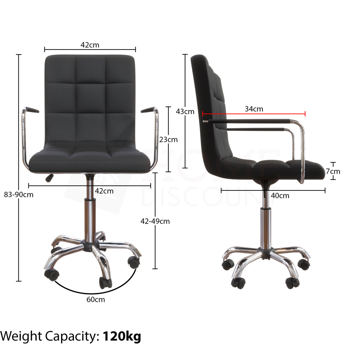 Calbo Office Chair, Black UKFR