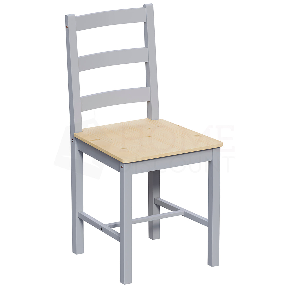 Yorkshire 2-Seater Dining Set - Grey & Pine