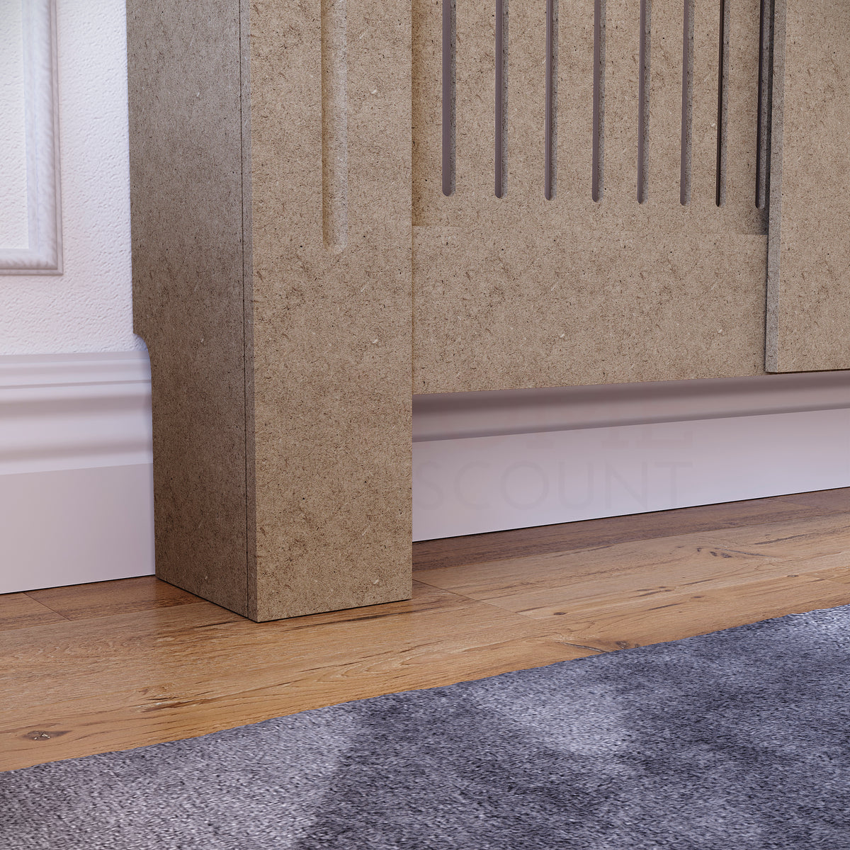 Chelsea Adjustable Radiator Cover, Unfinished