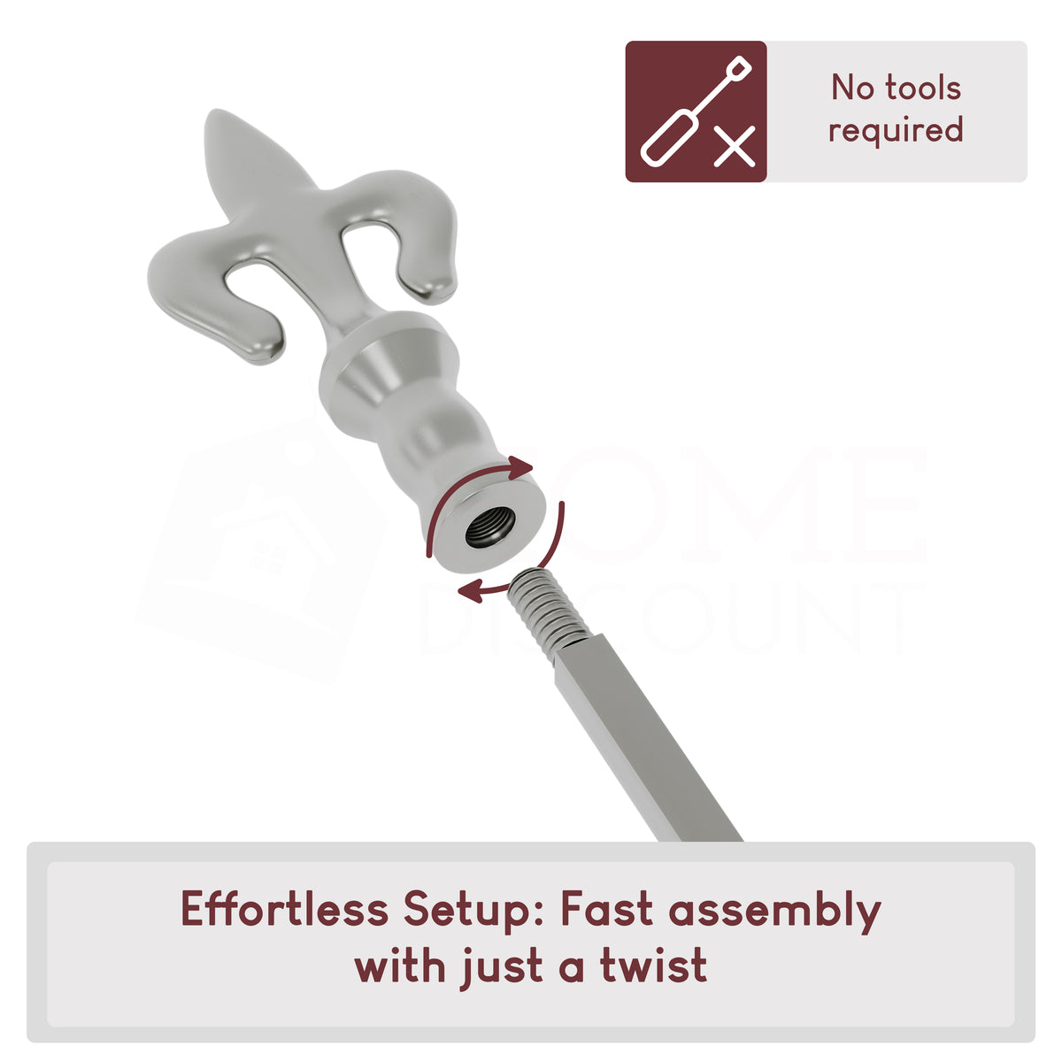 5-Piece Fleur De Lys Companion Set - Pewter