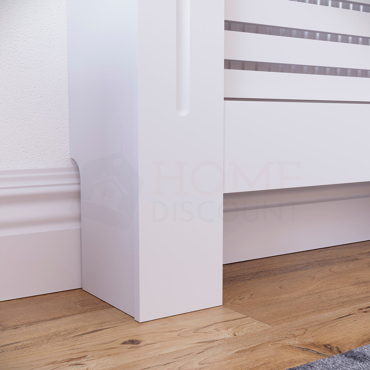 Milton Radiator Cover - White, Small