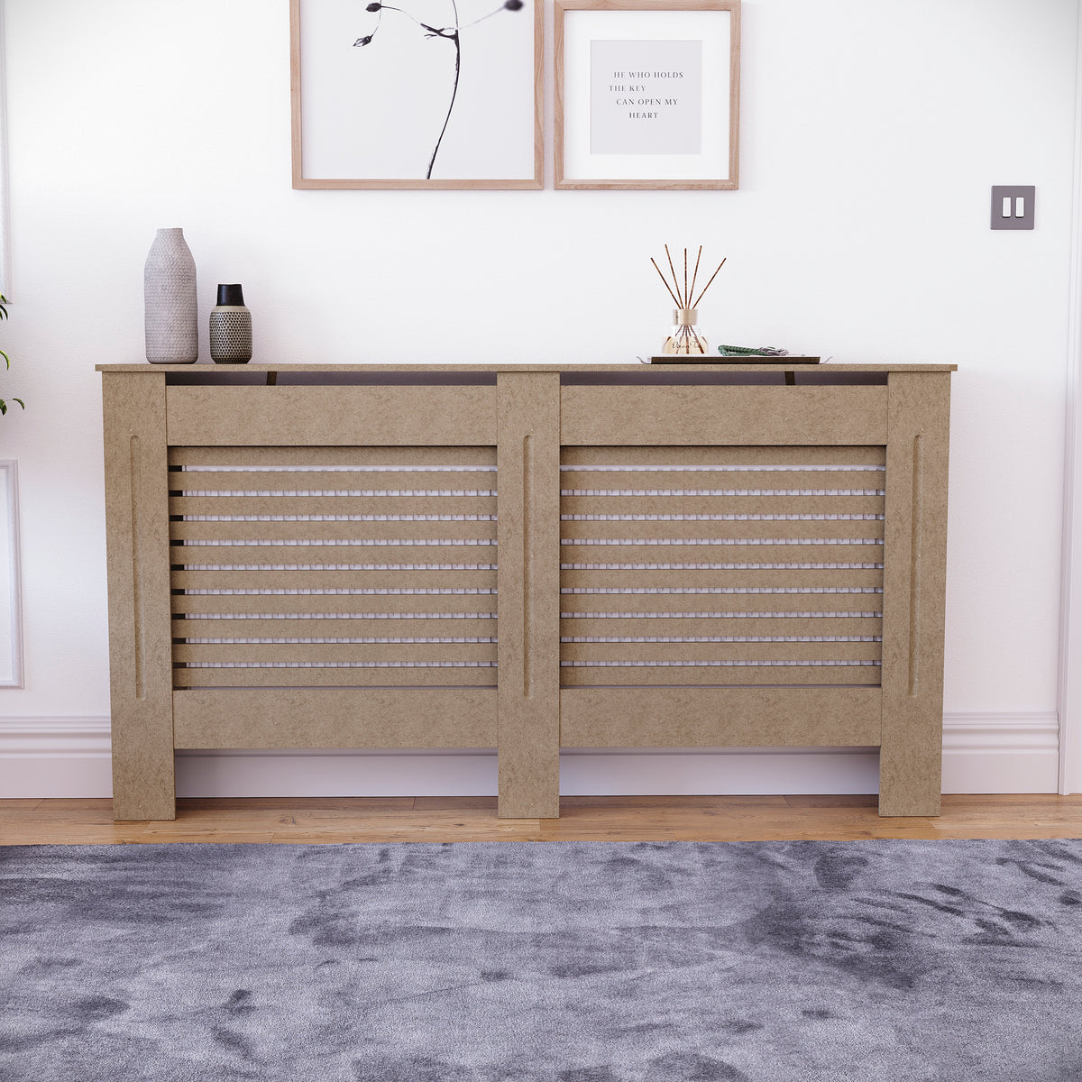 Milton Radiator Cover - Unfinished, Large