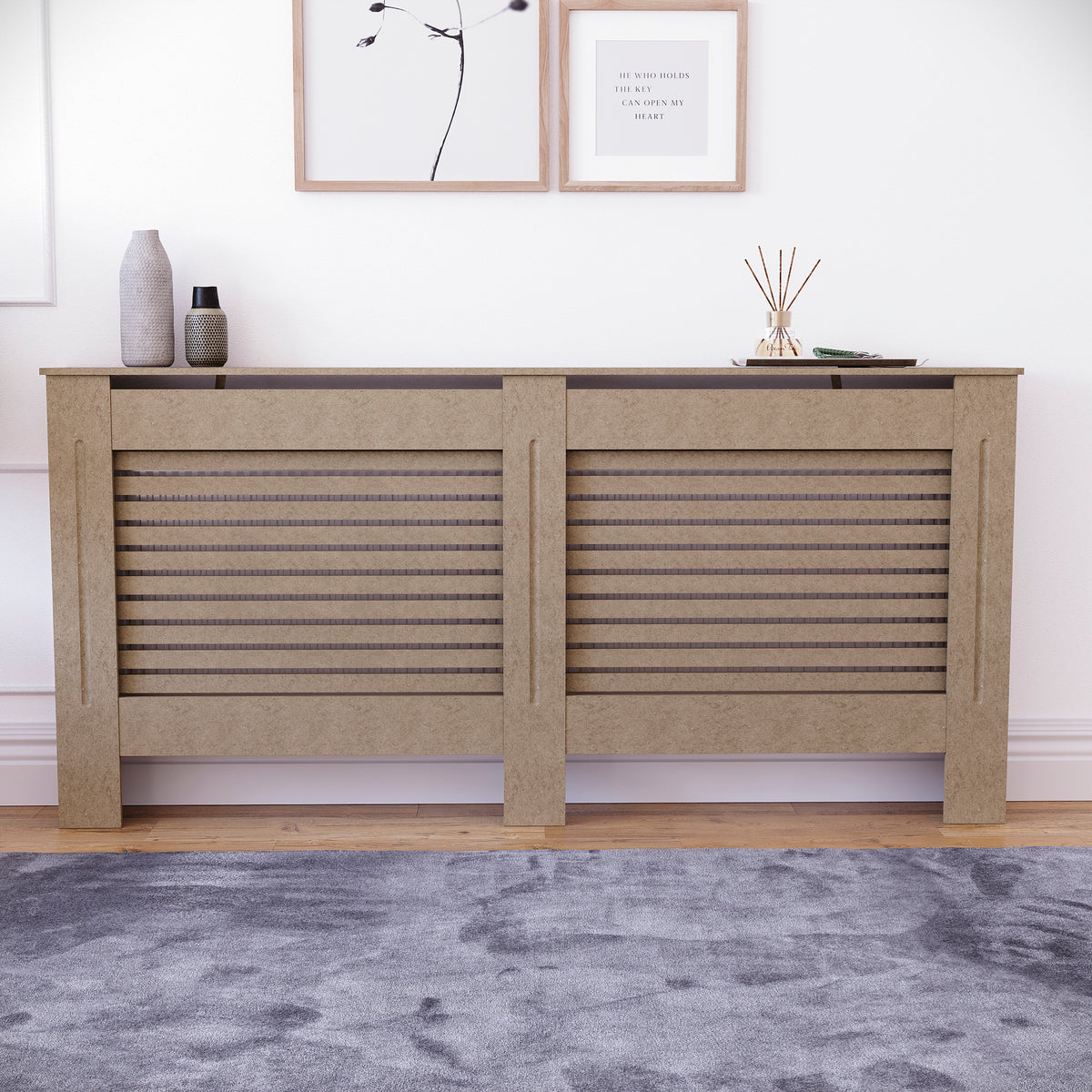 Milton Radiator Cover - Unfinished, Extra Large