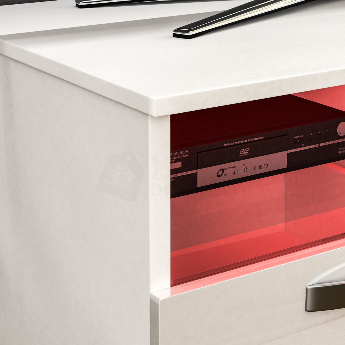 Vogue 2-Drawer LED TV Unit - White