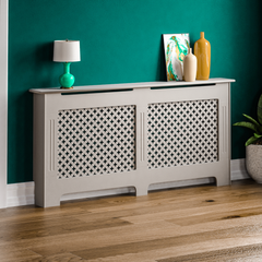 Oxford Radiator Cover Grey, Extra Large