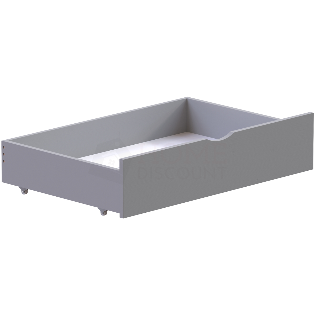 Gemini Detachable Bunk Bed - White & Libra Wooden Underbed Drawers - Grey
