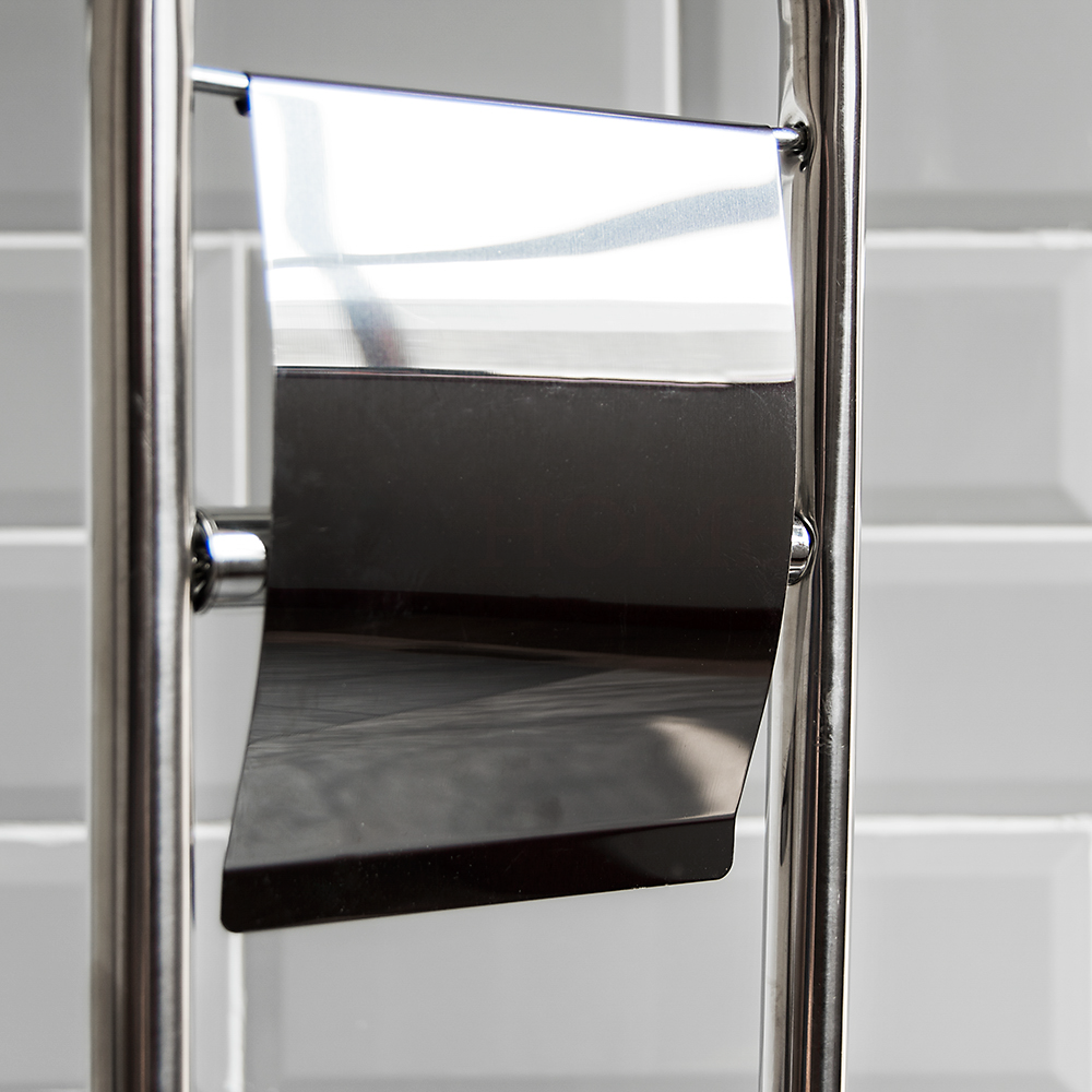 Toilet Brush And Paper Holder - Silver