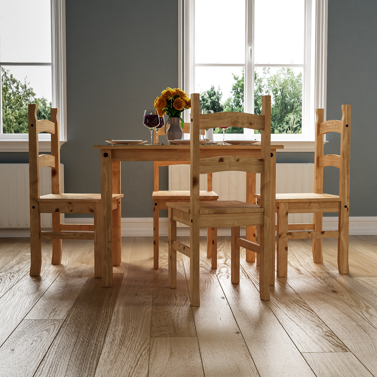 Corona 4-Seater Dining Set