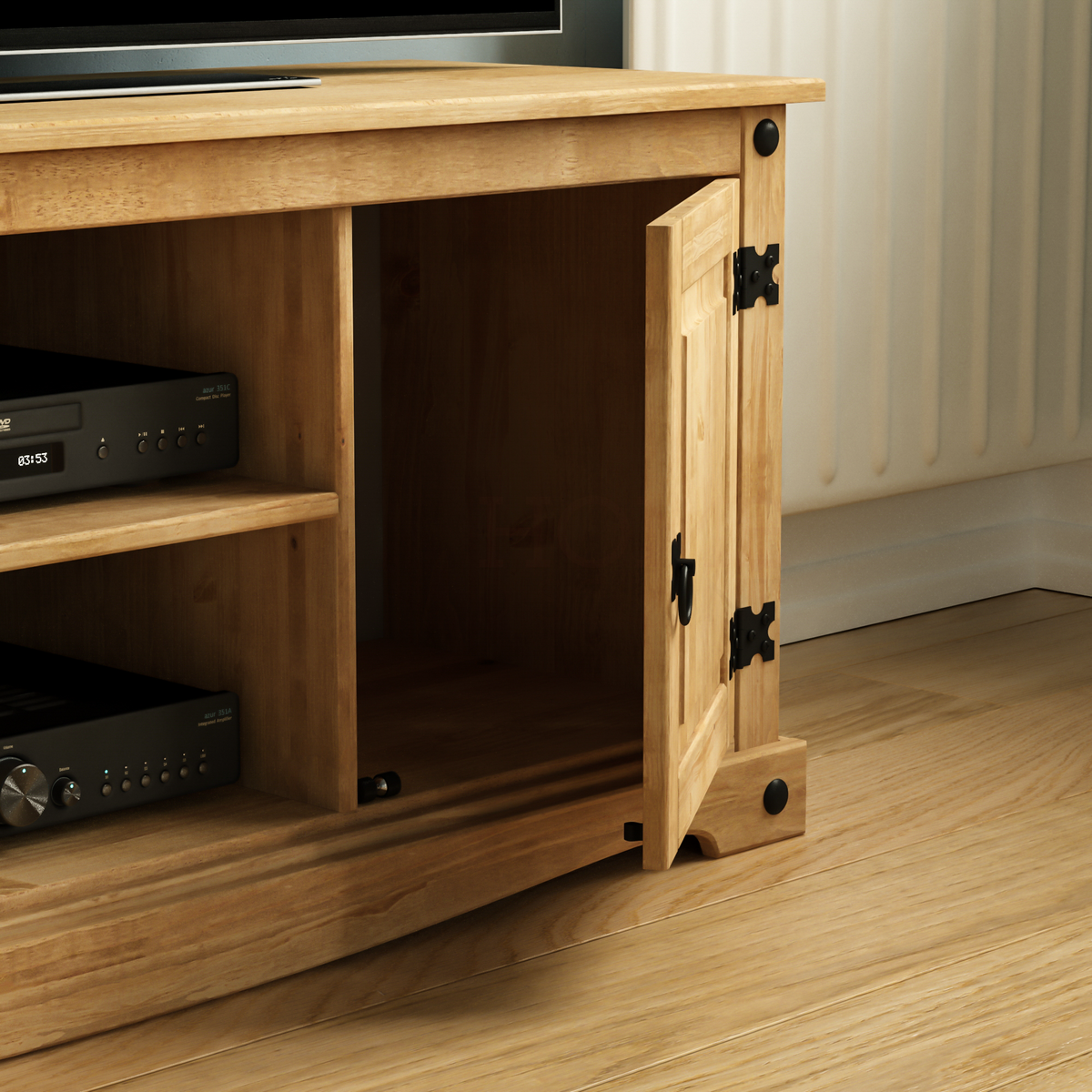Corona 2-Door 1-Shelf Flat Screen TV Unit