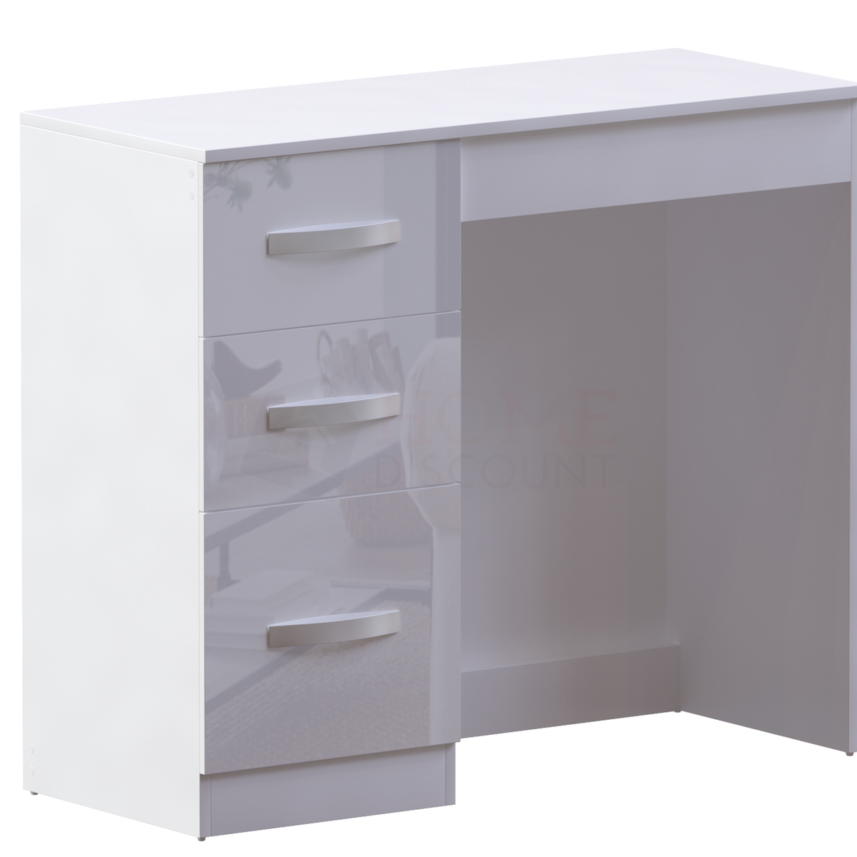 Hulio 3-Drawer Dressing Table - White