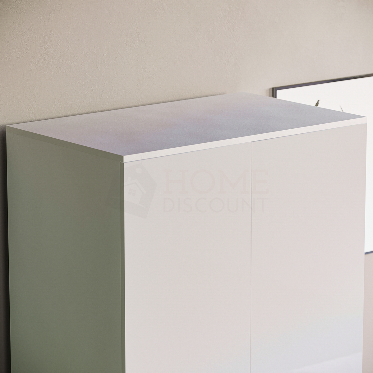 Hulio 2-Door Wardrobe - White