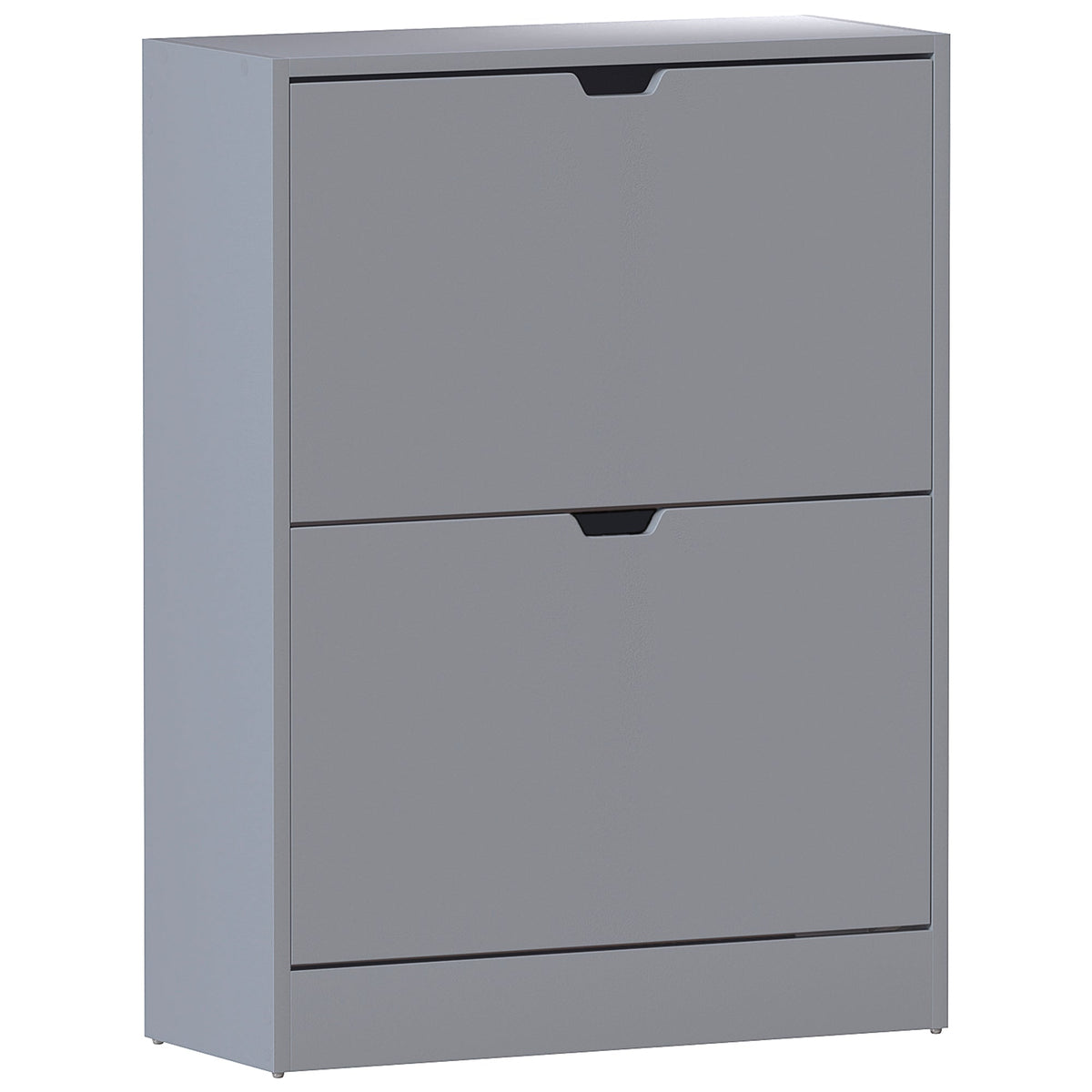 2-Drawer Shoe Cabinet, Grey