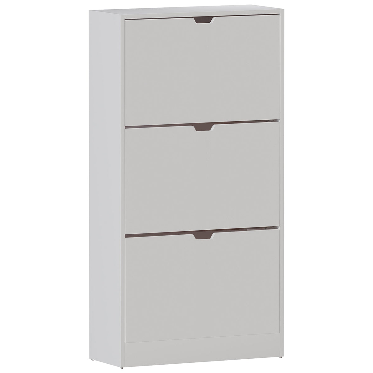 3-Drawer Shoe Cabinet, White
