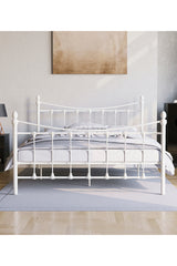 Paris Double Metal Bed, White