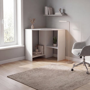 Hetton Corner Computer Desk - White