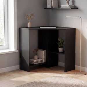 Hetton Corner Computer Desk - Black