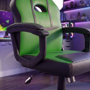 Comet Racing Gaming Chair, Green & Black UKFR