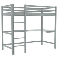 Sydney High Bunk Bed With Desk - Grey