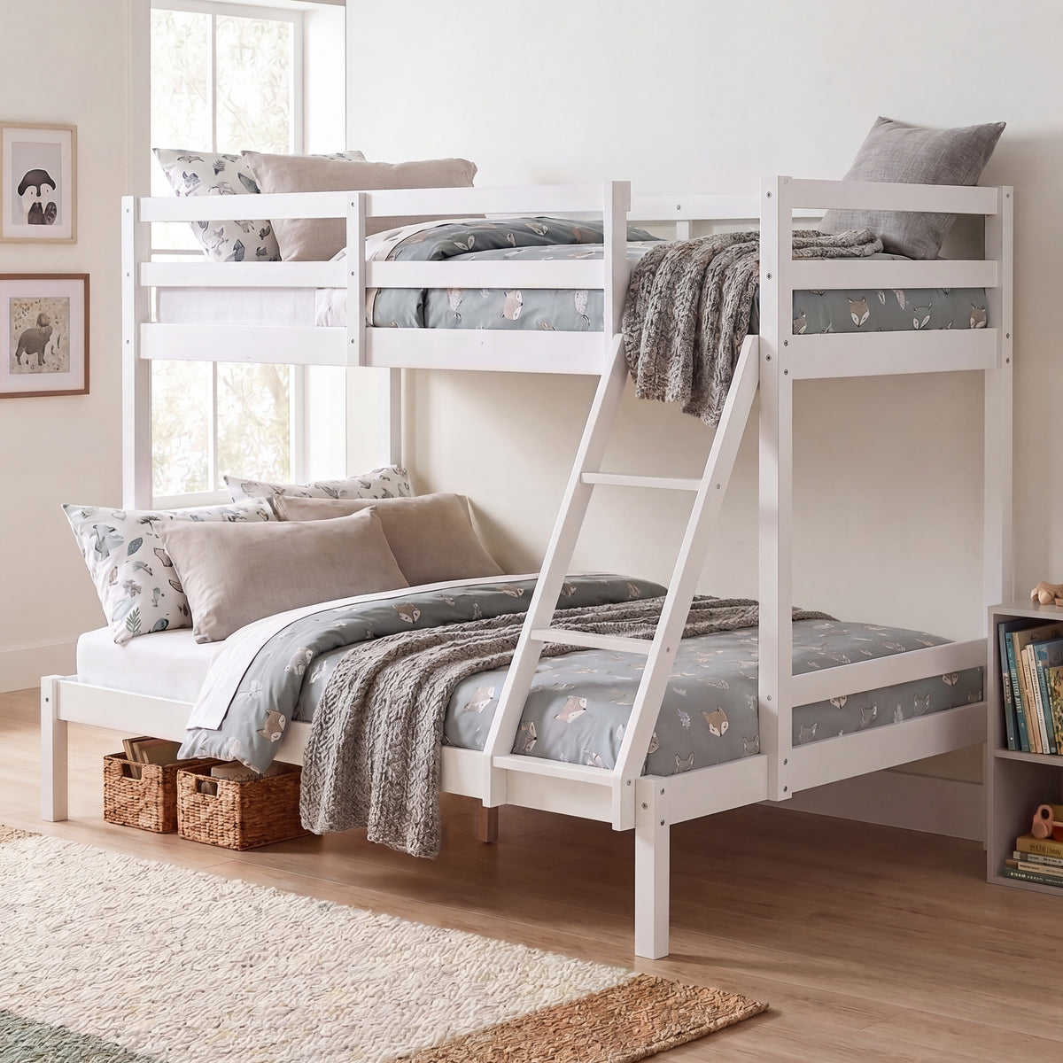 Sydney Triple Sleeper Bunk Bed - White