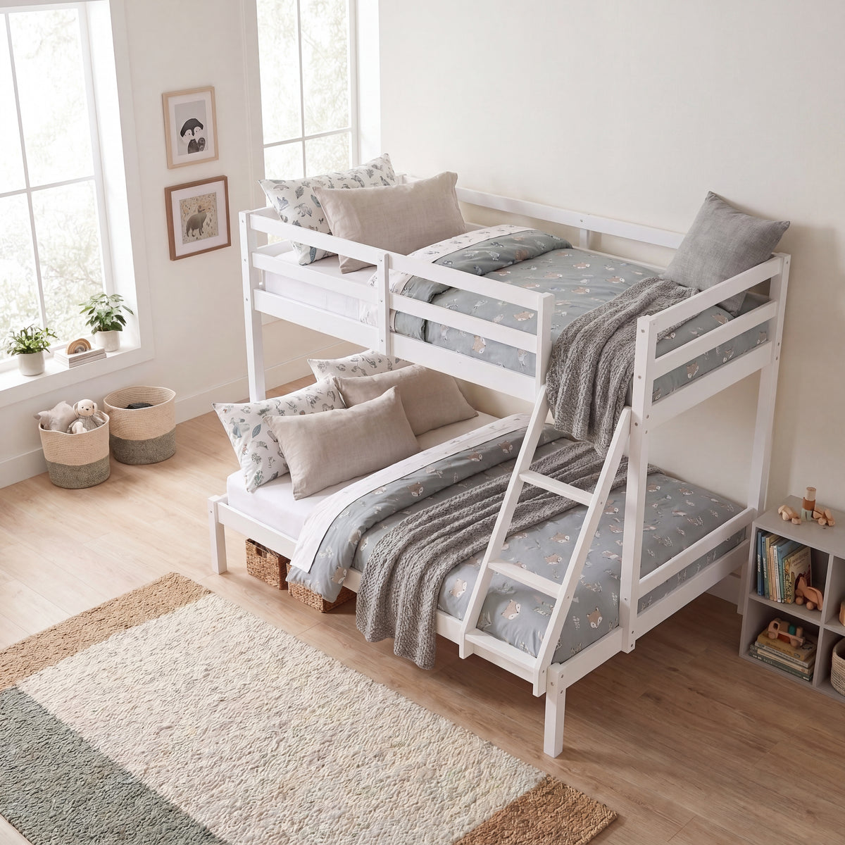 Sydney Triple Sleeper Bunk Bed - White
