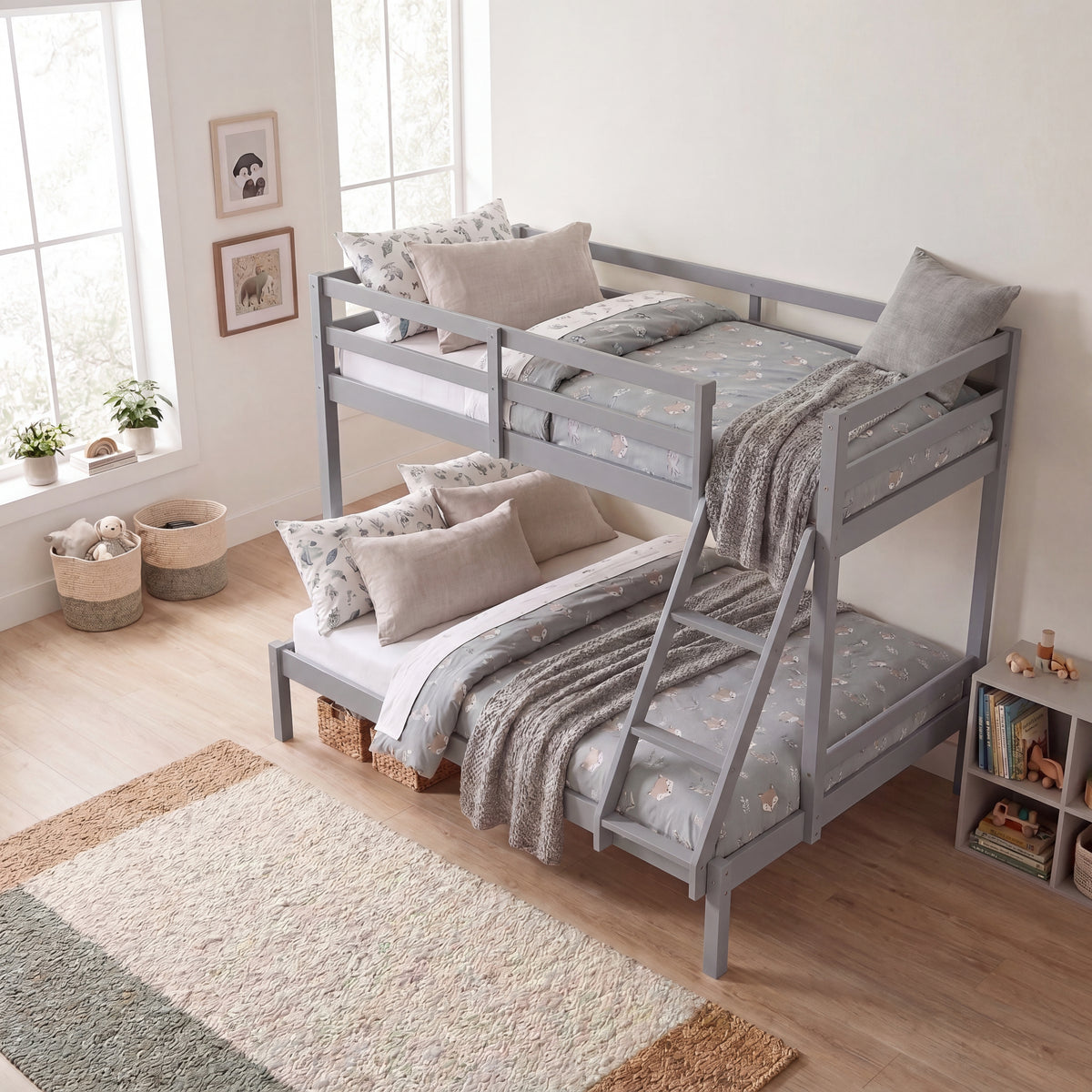 Sydney Triple Sleeper Bunk Bed - Grey
