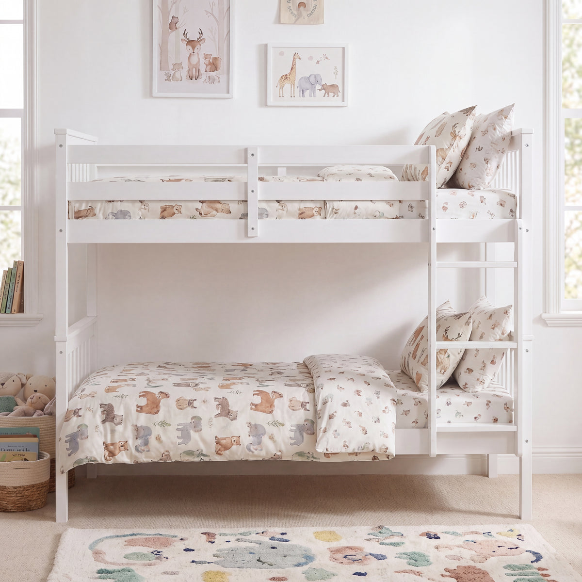Milan Bunk Bed, White