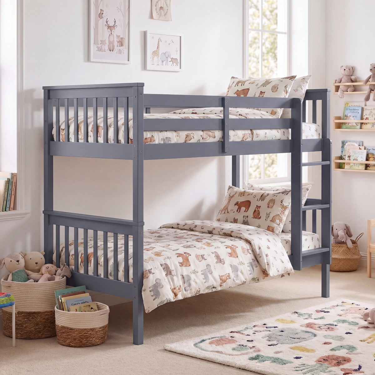 Milan Bunk Bed, Grey