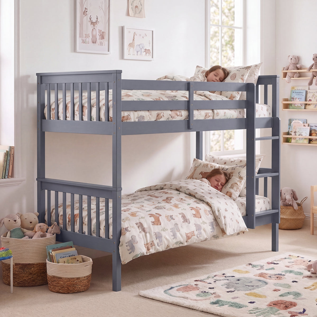 Milan Bunk Bed, Grey