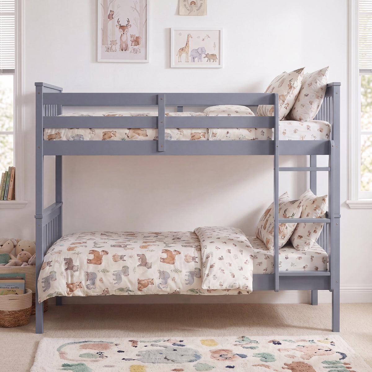 Milan Bunk Bed, Grey