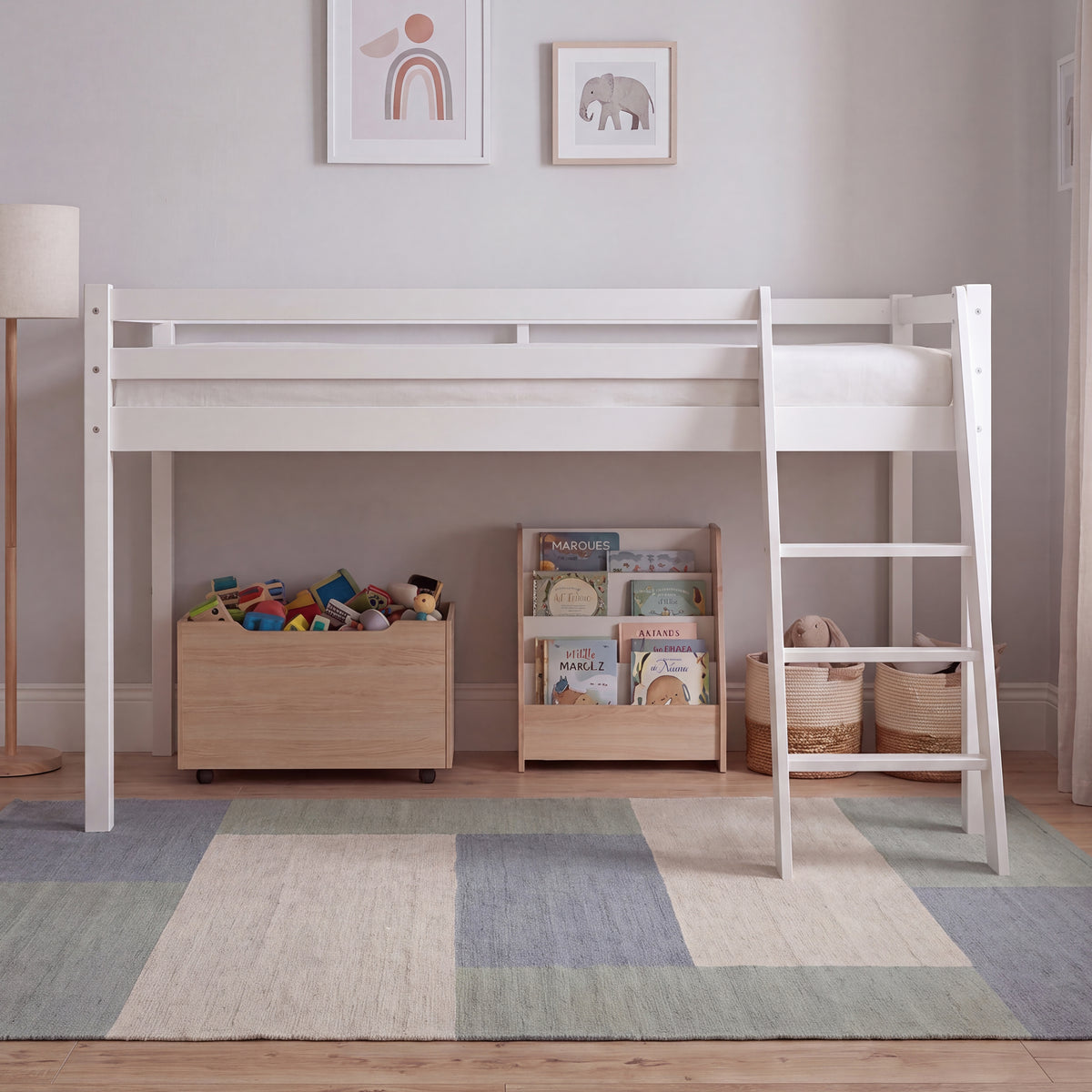 Sydney High Bunk Bed - White