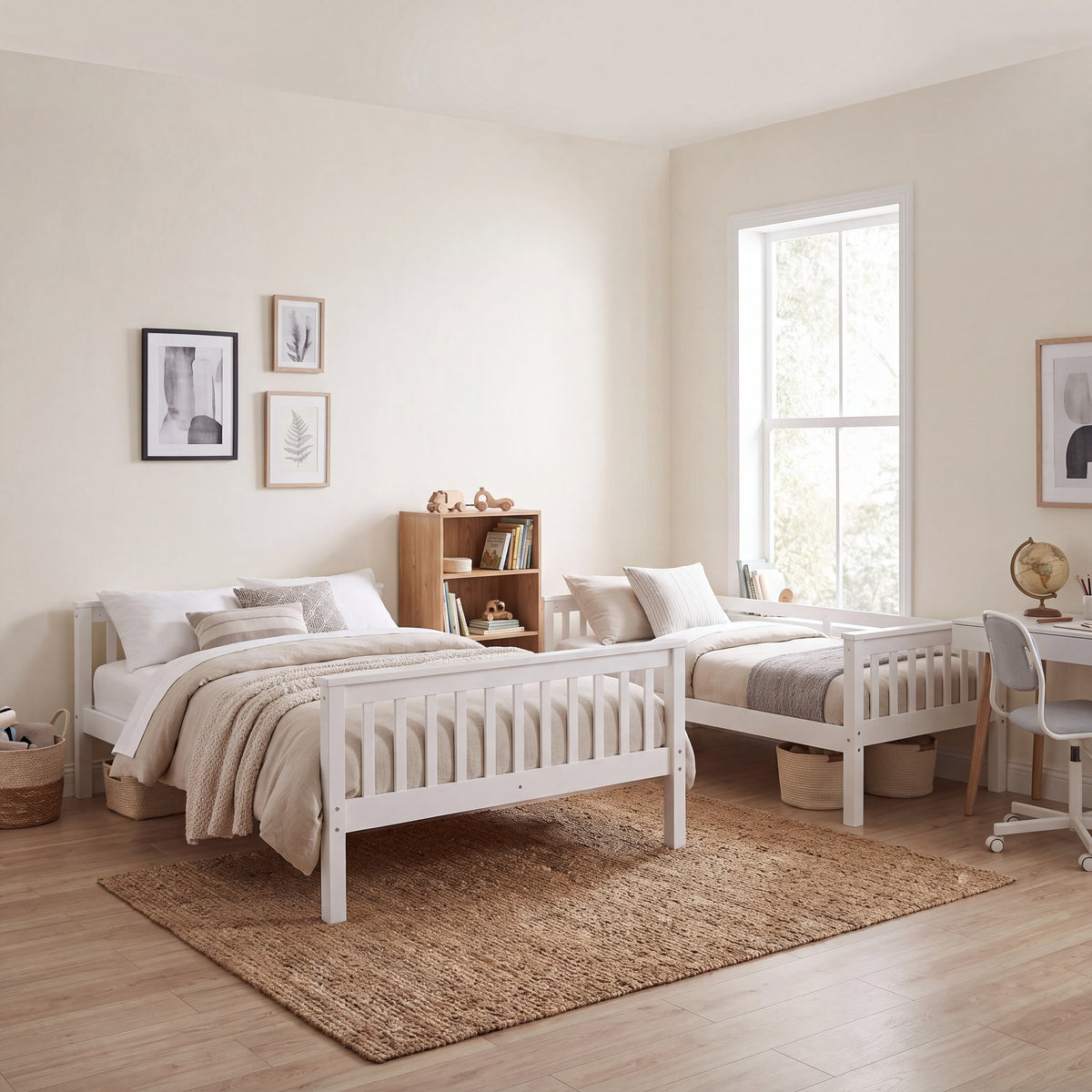 Milan Triple Sleeper Bunk Bed - White