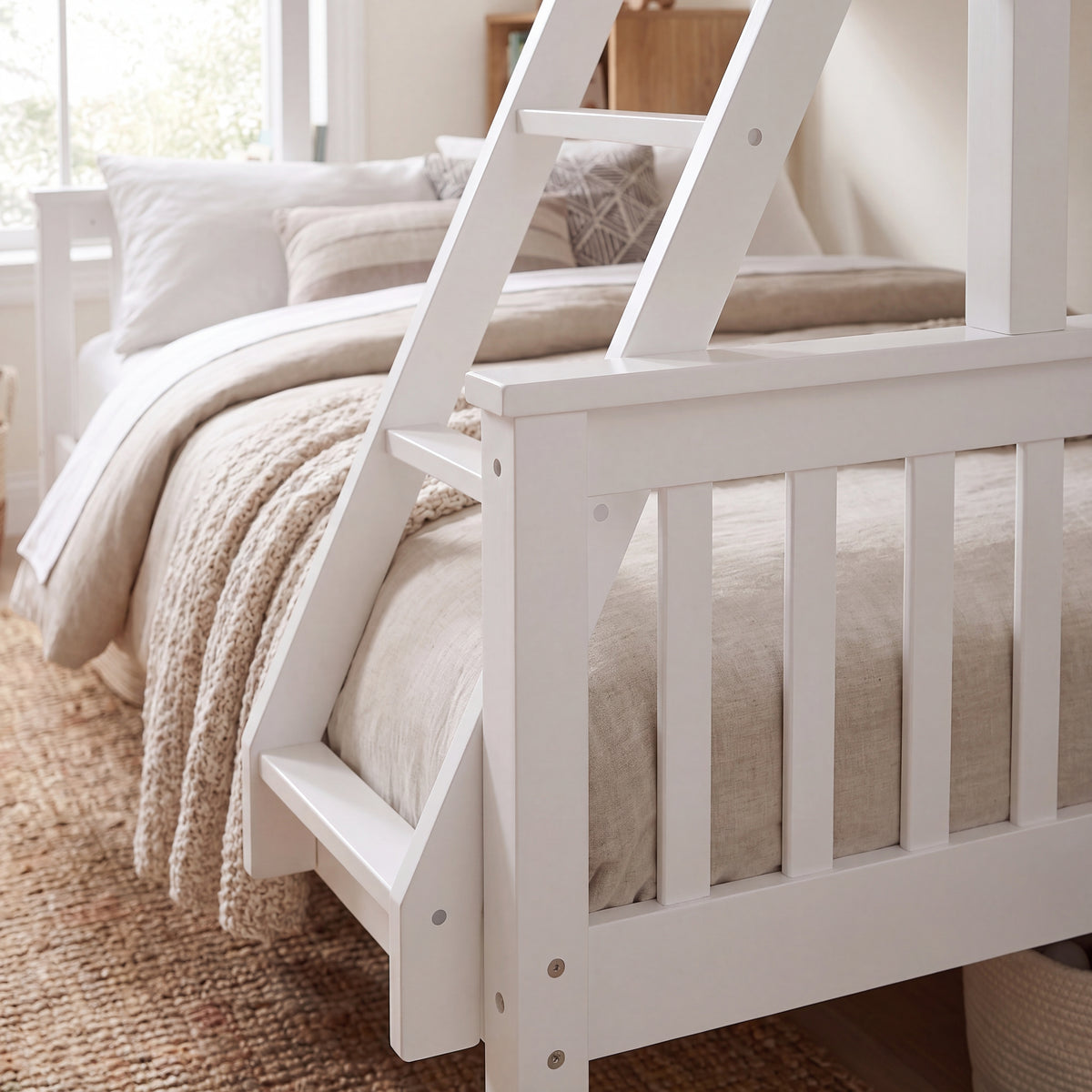 Milan Triple Sleeper Bunk Bed - White