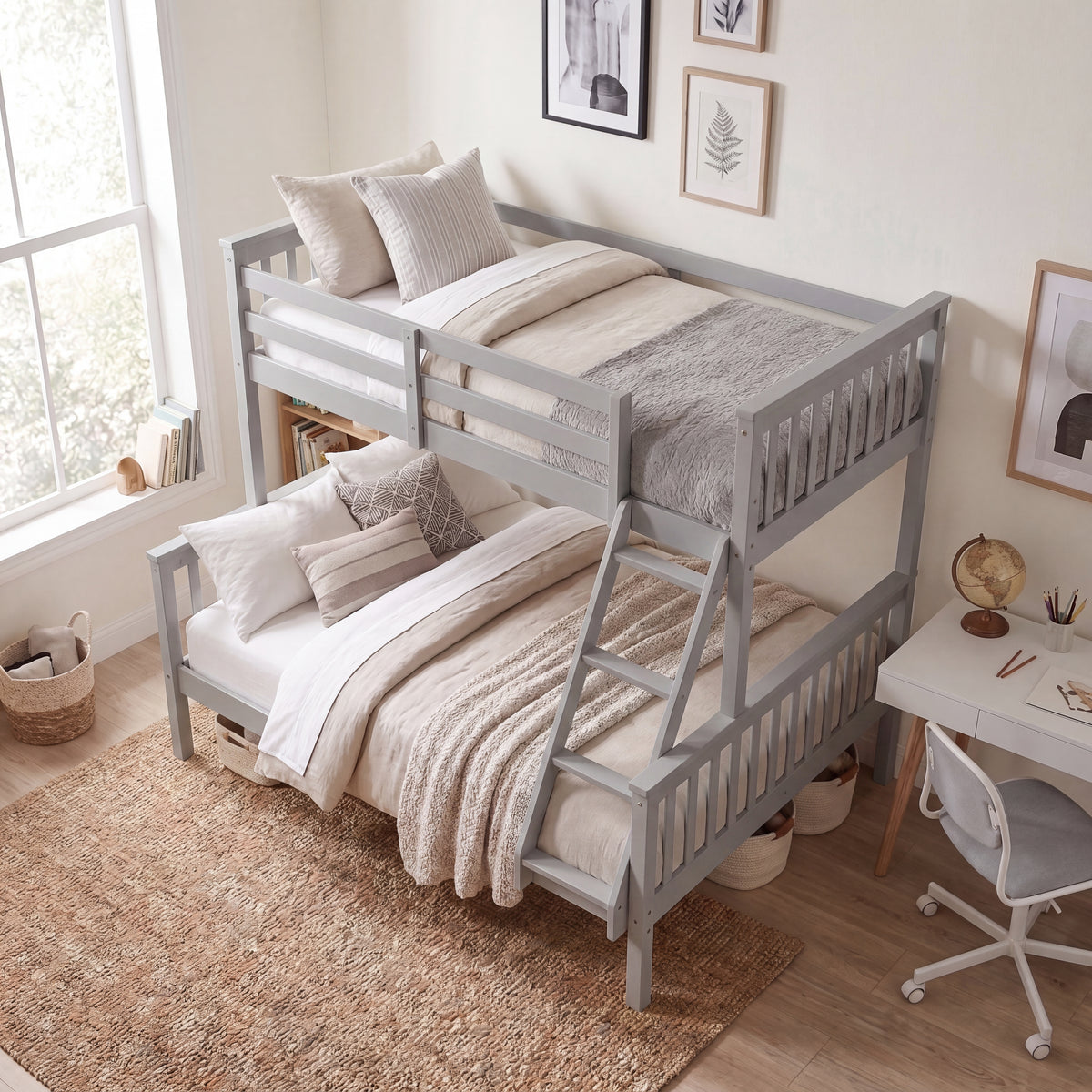 Milan Triple Sleeper Bunk Bed - Grey