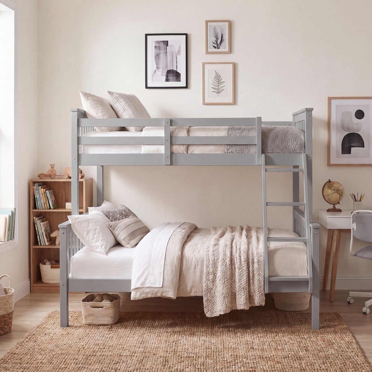 Milan Triple Sleeper Bunk Bed - Grey