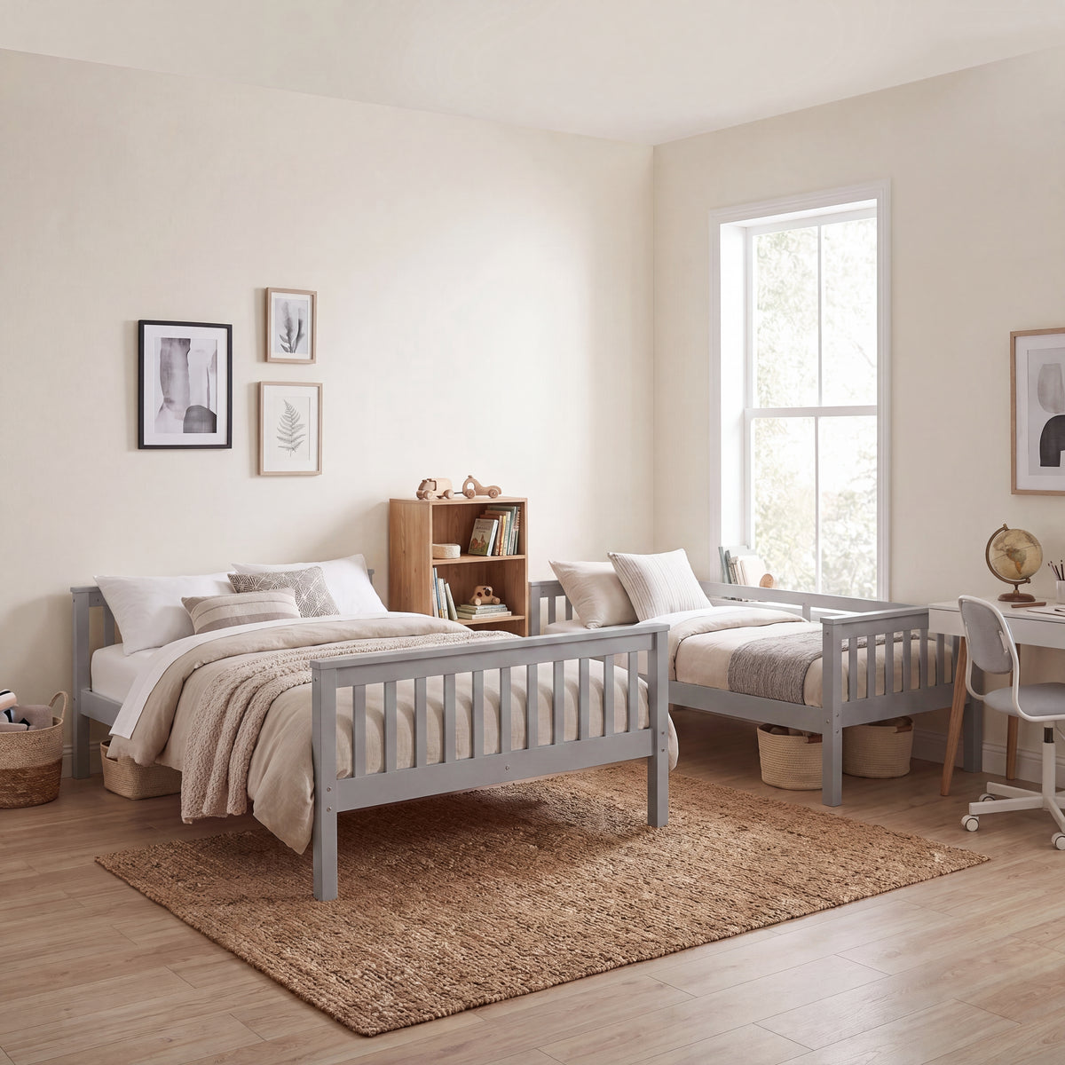 Milan Triple Sleeper Bunk Bed - Grey