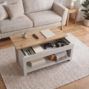 Arlington Sliding Top Coffee Table - Grey