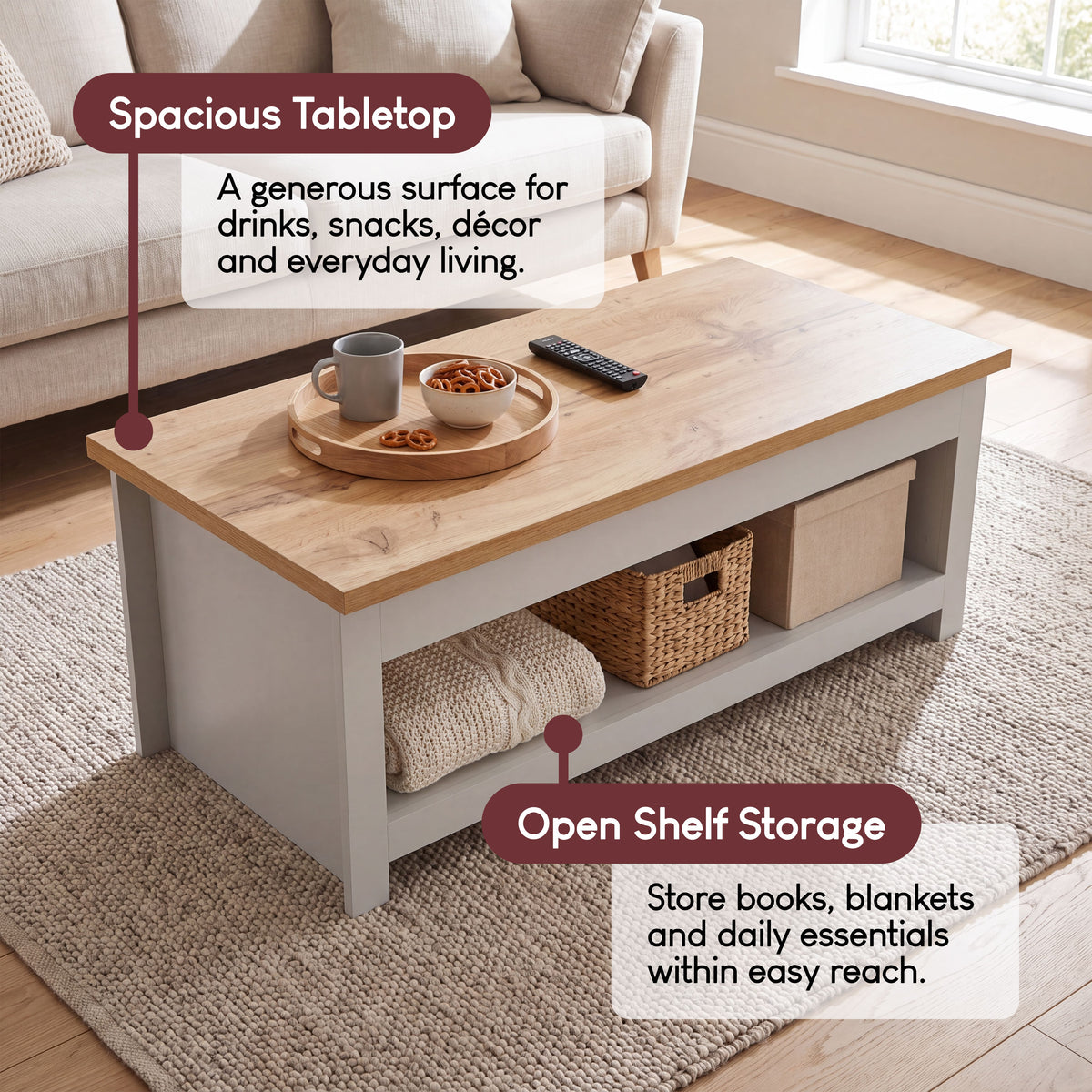Arlington Coffee Table - Grey