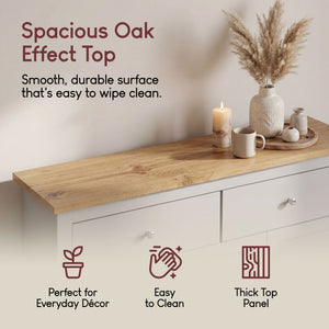 Arlington 2-Drawer 3-Door Sideboard - Grey