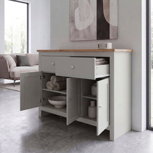 Arlington 2-Drawer 3-Door Sideboard - Grey